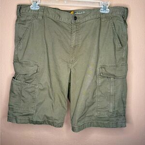 Carhartt Relaxed Fit Men's Green Cargo Shorts Size 40
